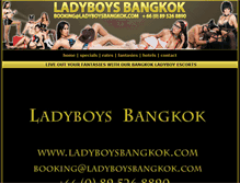 Tablet Screenshot of ladyboysbangkok.com